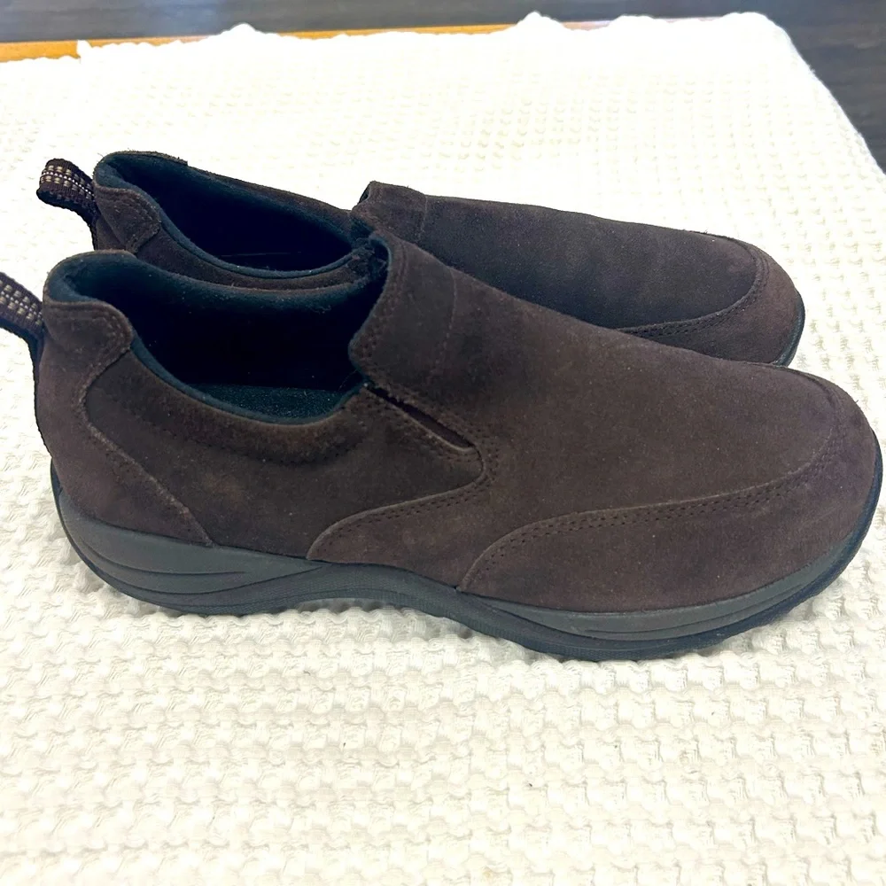 L.L. Bean Brown Suede Loafers. Size 10 1/2.